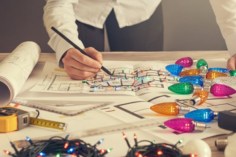 Une conception d'un décors de Noël personnalisée à votre résidence et vision