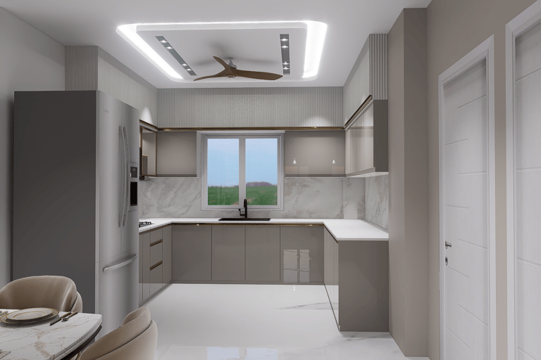 U-shape modular kitchen Patna