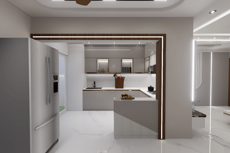 modern kitchen interior in Patna