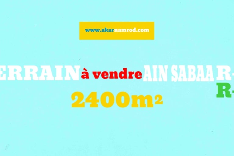 Terrain à vendre akarnamrod agence immobilière