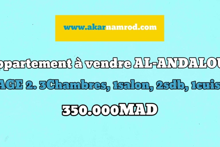 Immobilier mohammedia akar namrod