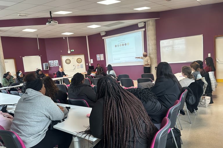 Intervention Lycée - Semaine de l'orientation - The David touch Conseile en image