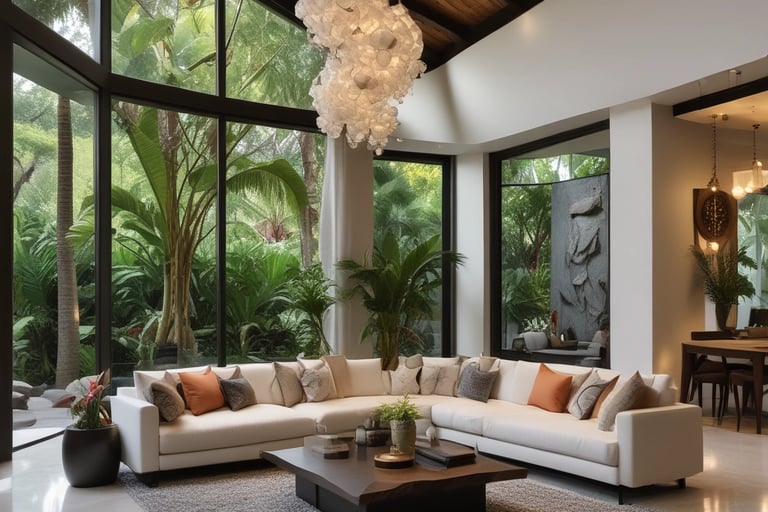 Bright living room with modern inventory