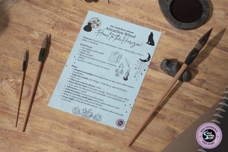 Wolf Moon Rituals Soul Sisters Tarot