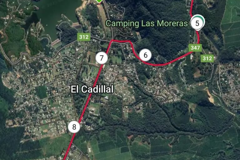el cadillal mapa 10k 2025