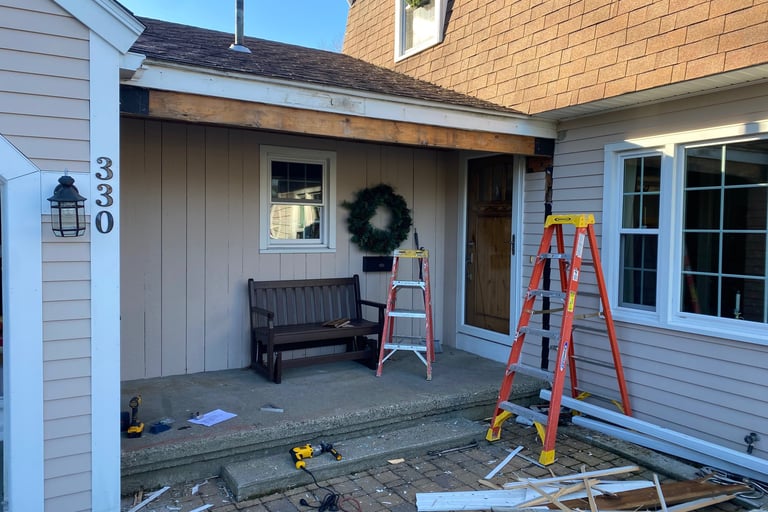 house before mudroom addition construction Whitman MA