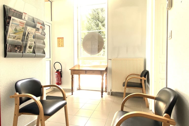 Salle d'attente cabinet sophrologie lavans les saint claude