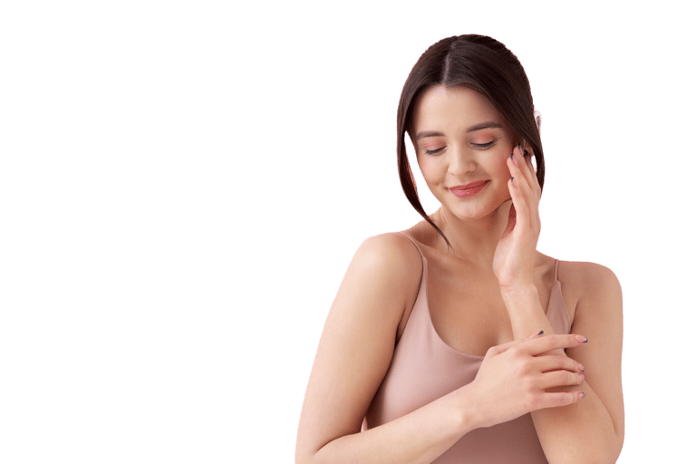 girl skin smoothing background