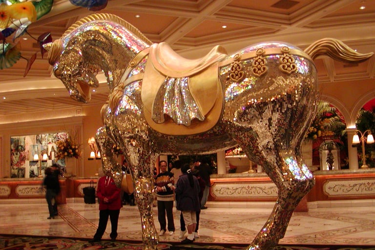 Bellagio Las Vegas lobby in February 2003