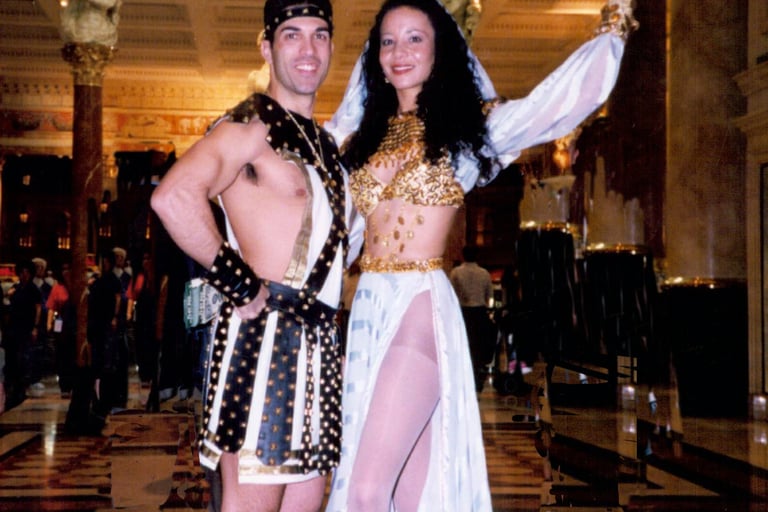 Cleopatra and Caesar at Caesars Palace Las Vegas, mid 1990s