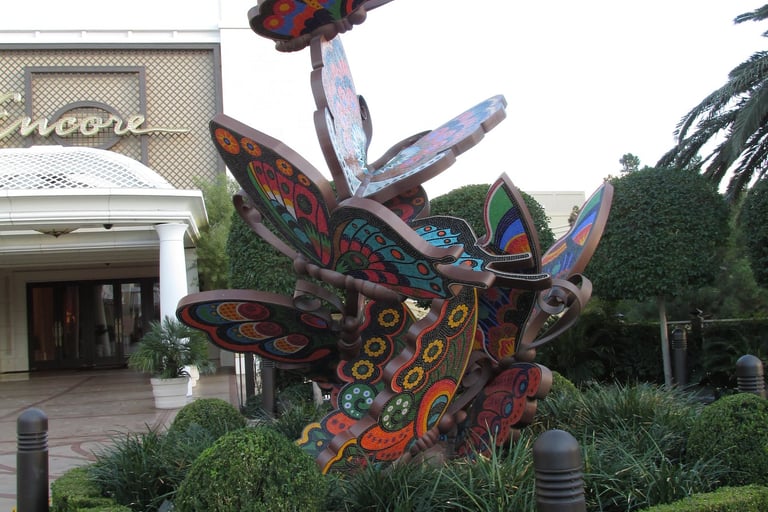 Butterfly sculpture at Encore Las Vegas