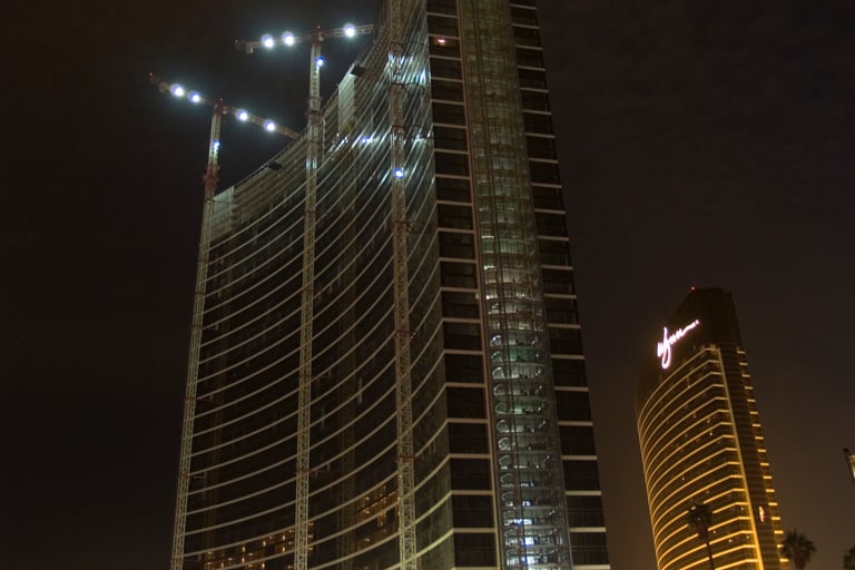 Encore Las Vegas under construction December 2007