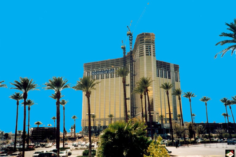 Mandalay Bay Las Vegas under contruction