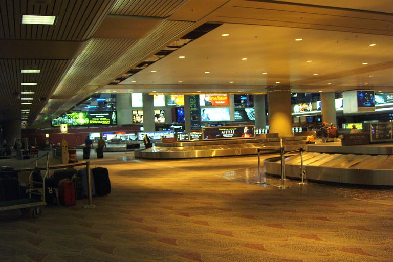 Las Vegas Airport baggage claim area in 2005
