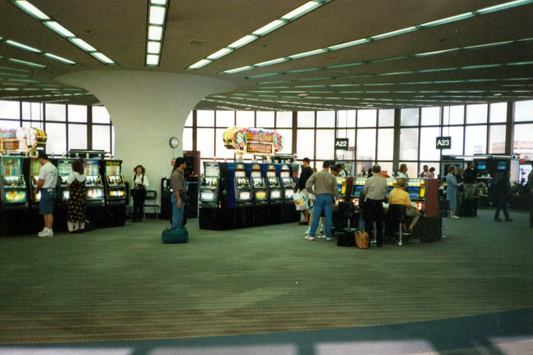 Slot machines at Harry Reid International Airport