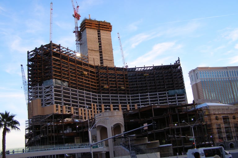 Palazzo Las Vegas under contruction in March 2007