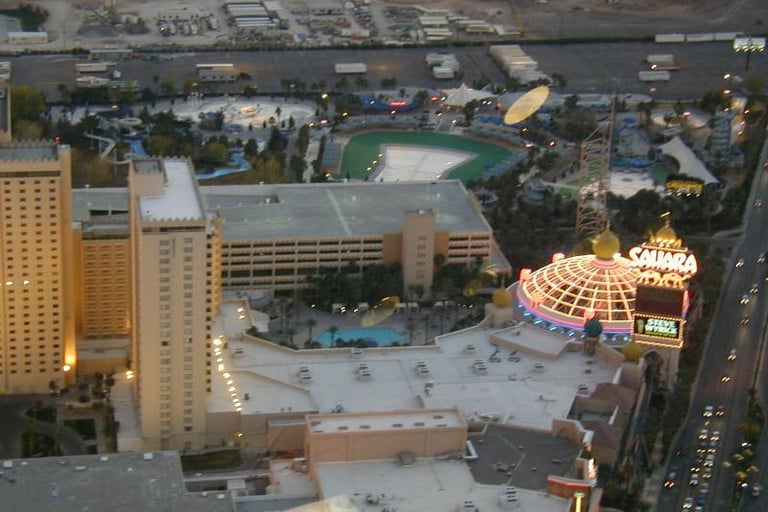 Sahara Las Vegas as seen from the Strat observation deck