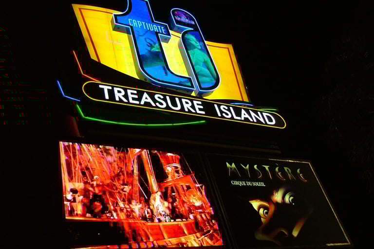 Treasure Island Las Vegas sign