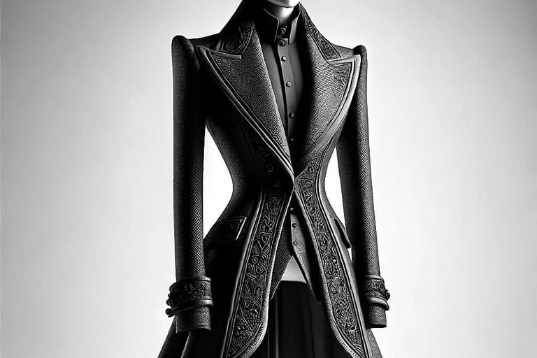 AI generated image of Victorian coat