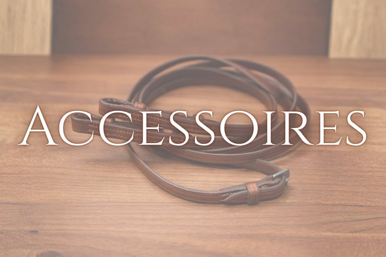 rênes accessoires cuir sellerie etter Genève artisan sellier harnacheur Suisse