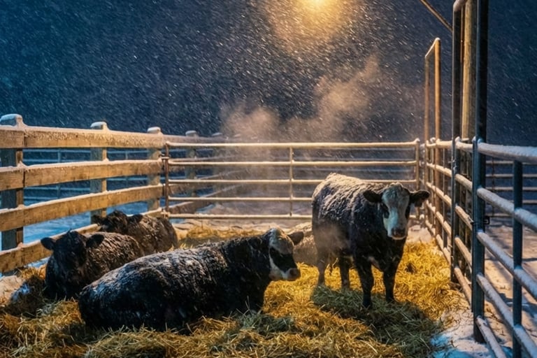 heifers bedded down at night - realwesternlife the cost to learn