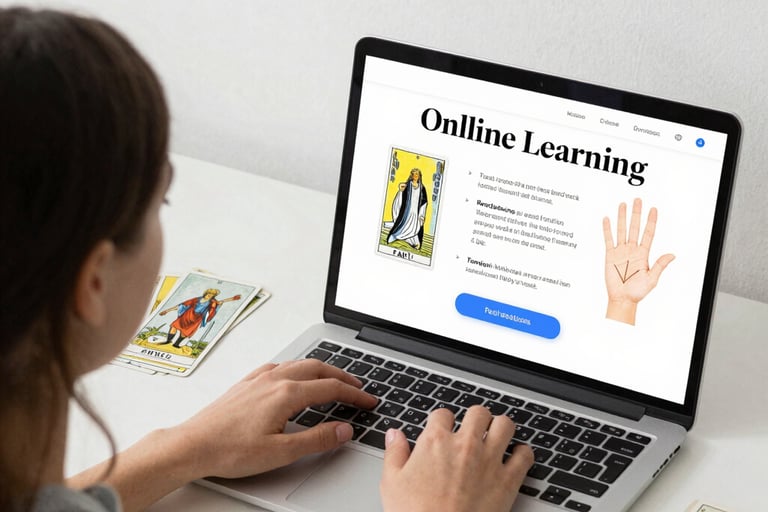 online learning with Rob Hamilton about tarot, palmistry, intuition, finding your purpose