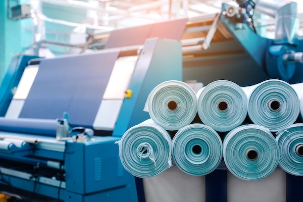 Textilmaschine und Textilrollen