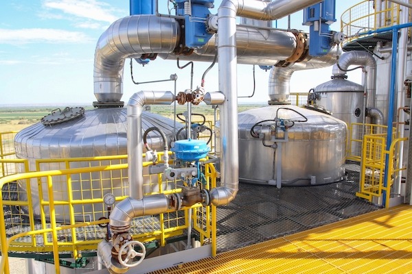 Außenbereich einer Chemieanlage
