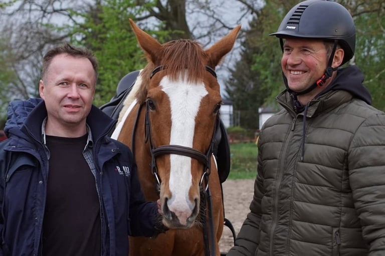 Maciek Krukowski (EquiMA) i Jerzy Krukowski (JK System - Jeździectwo Holistyczne)