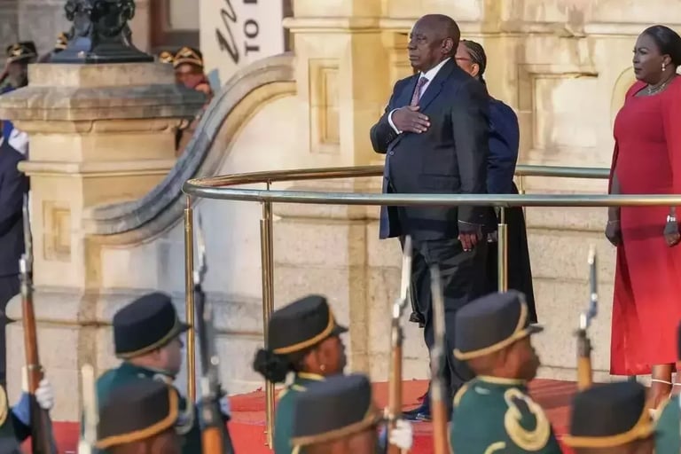 South Africa President Cyril Ramaphosa responded to President Trump's_ African Narratives