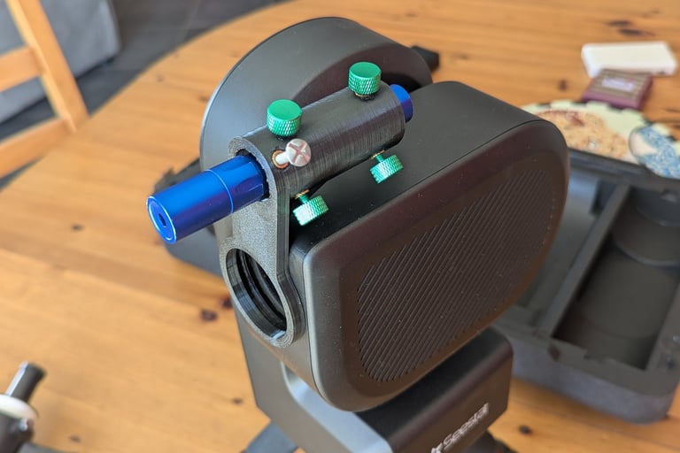 Porte laser impression 3D pour SeeStar et Chercheur Skywatcher 9x50