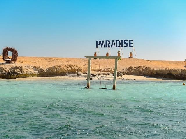 paradise island boat trip Hurghada