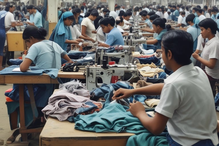 Loom Breeze Product Display- Denim