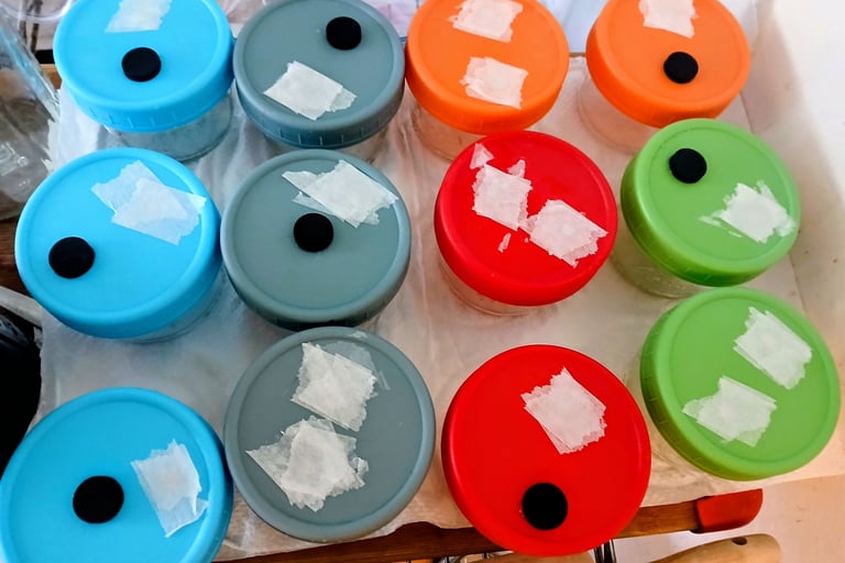 different mycology lids