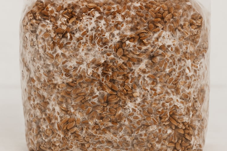 sawdust spawn for growing mushrooms