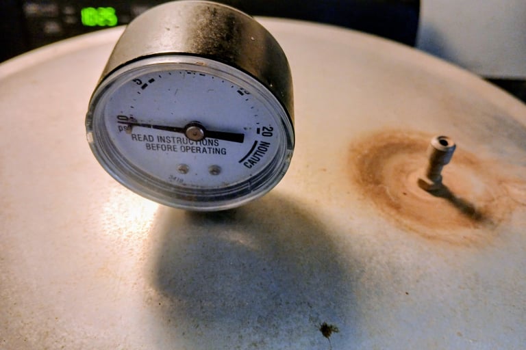 weight off the pressure cooker to let steam escape for burping