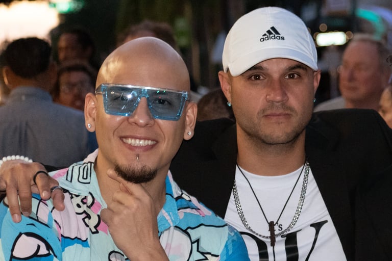 MrSanchez and Guss Music Baby at concert