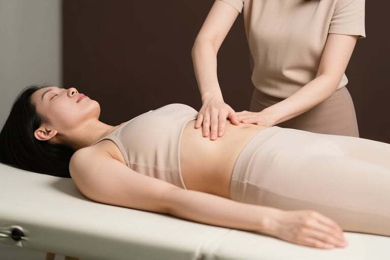 骨盤矯正による女性の体調改善をサポートする施術イメージ