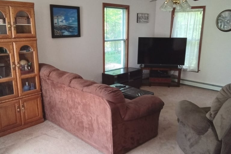 spacious family room