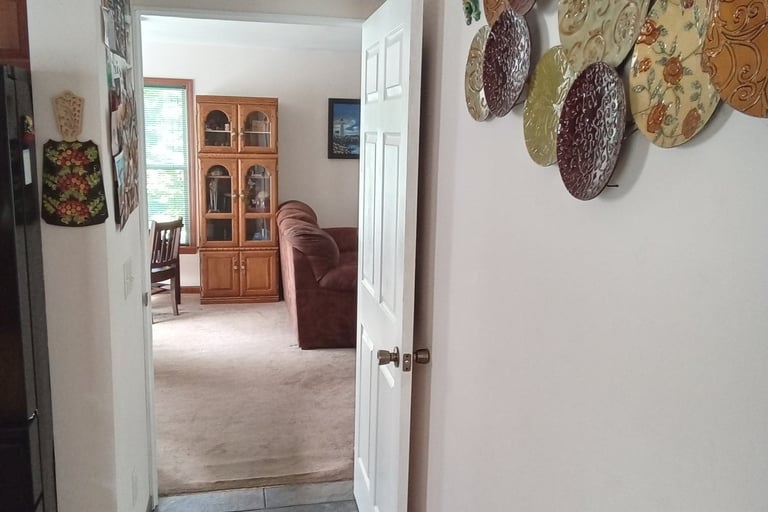 doorway to family room