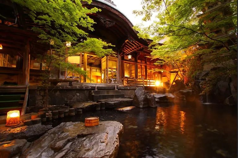 Hot springs japan onsen hot baths