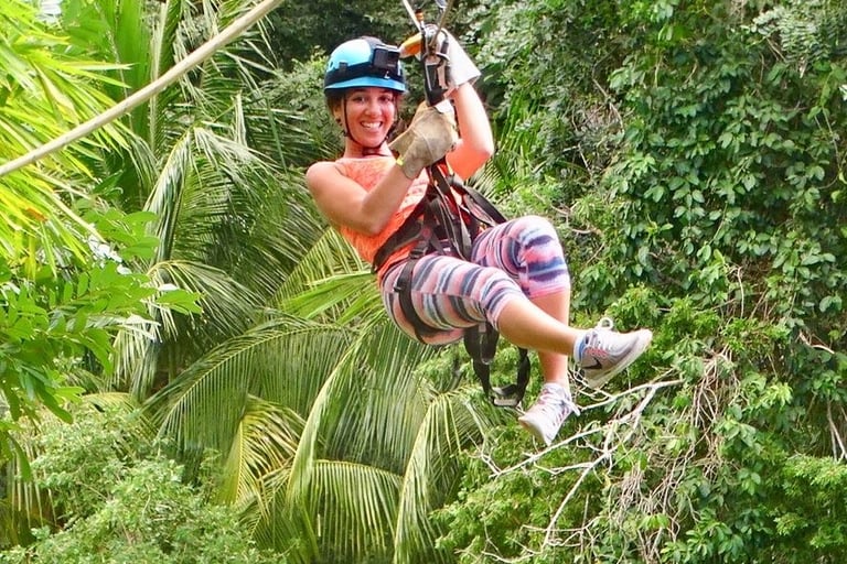 una aventura en olvidable zip line
