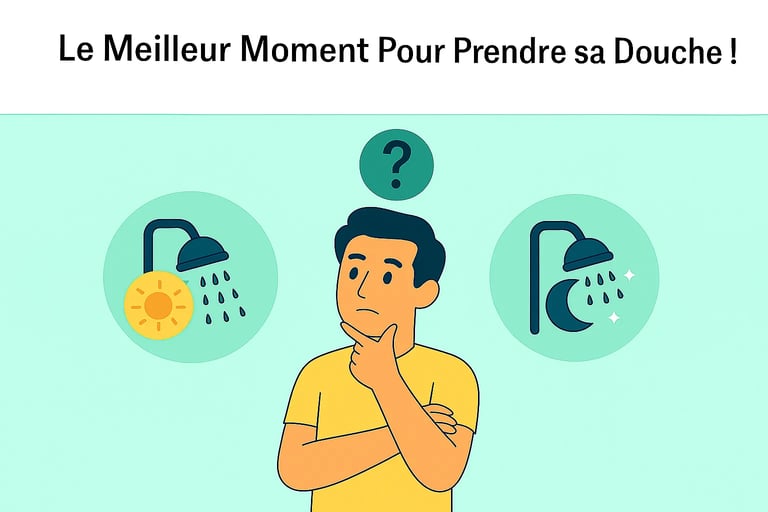 meilleur moment pour prendre sa douche, recherche sante