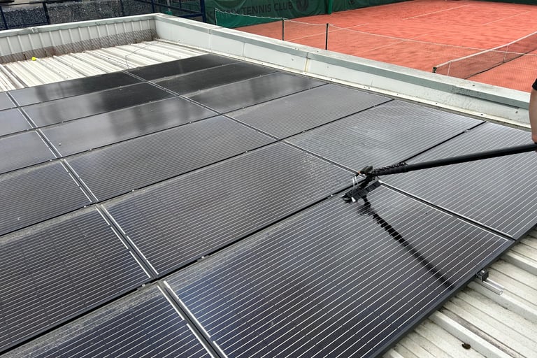 Cleanmax: Professional solar panel cleaning for residential, commercial, and farm installations.