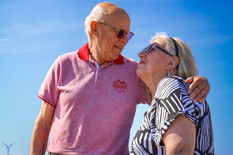 Koppelfotoshoot aan het strand