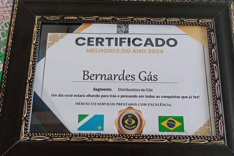 Bernardes Gás, revenda de gás em Paranaíba Vitrine