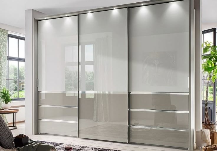 Aristo sliding wardrobe system installed by SR Enterprises