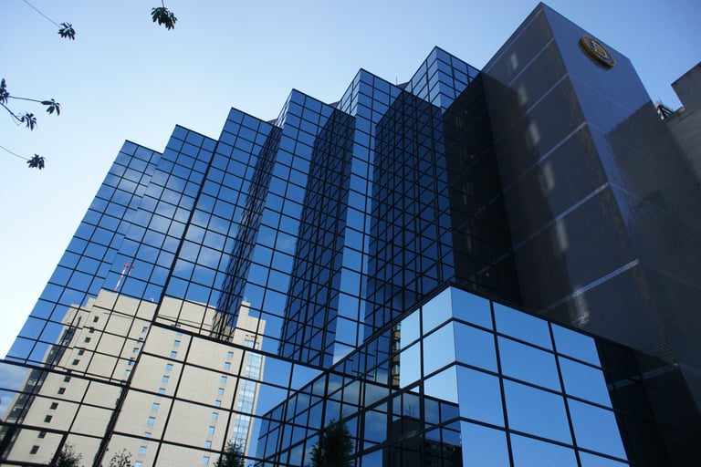 Glass Office Buildings