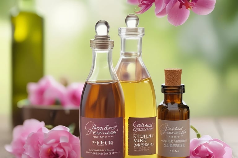 spa massage oil for couples lavender bottle Peace & Pamper Spa