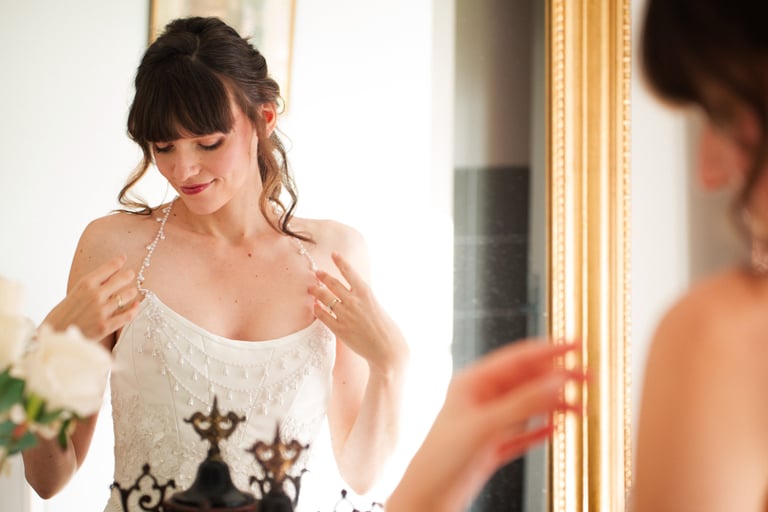 Robe de mariée perles idyia creations sur mesure gisors marines chars